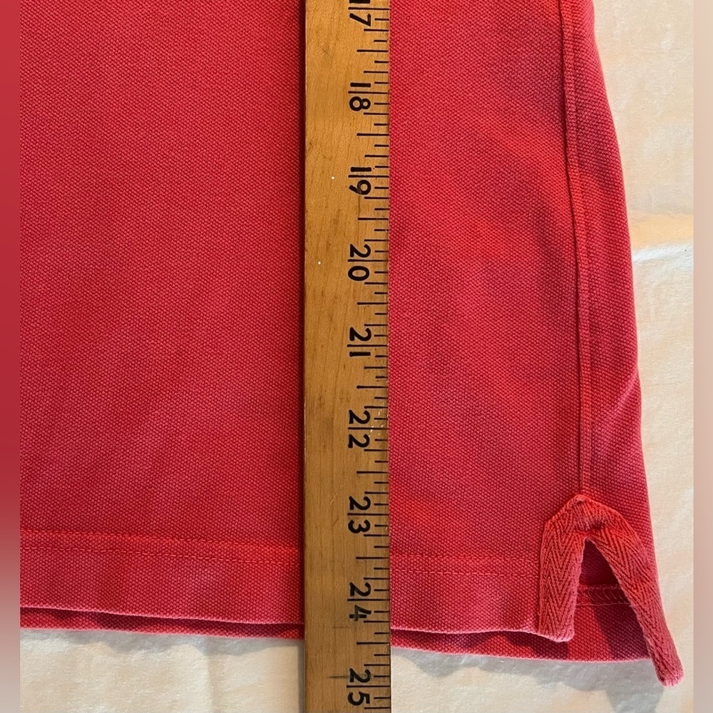 Tommy Bahama (Relax) Women’s Coral/Orange Polo Shirt w/Logo, 3-Button; Size M - Picture 10 of 10